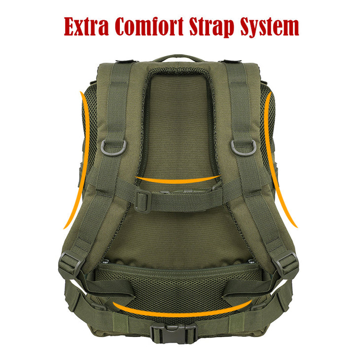 Outdoor-Rucksack für Reisen, Wandern und Camping mit mehreren Fächern