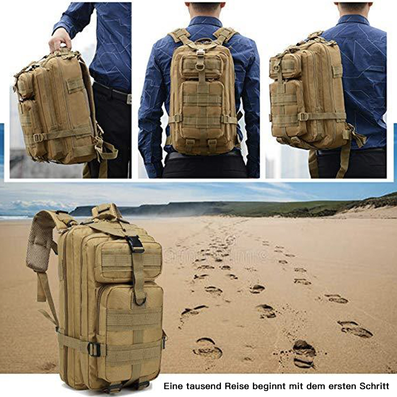Leichter Outdoor-Rucksack mit vier Fächern