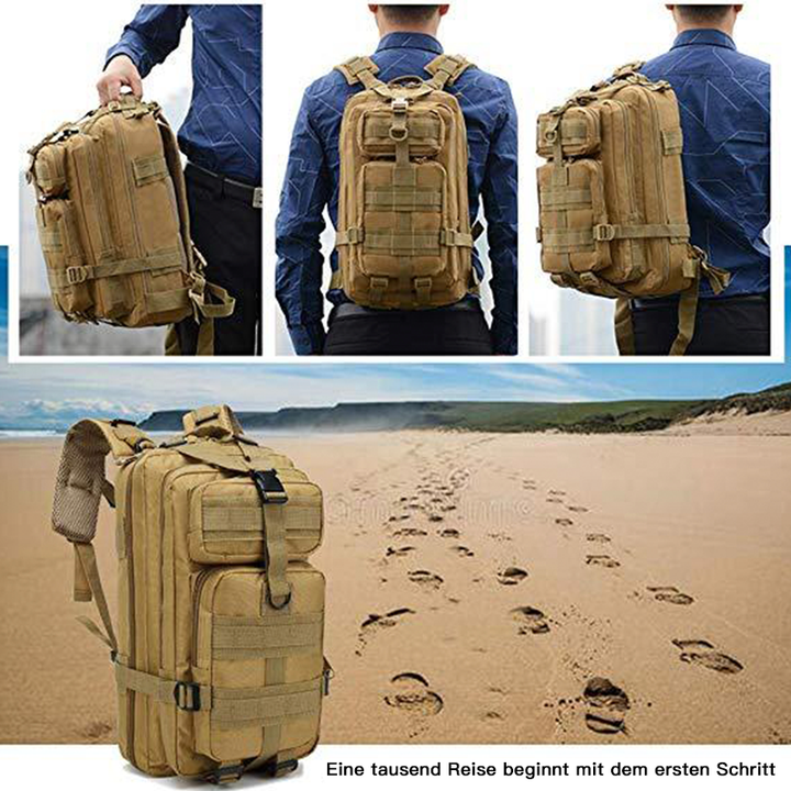Leichter Outdoor-Rucksack mit vier Fächern